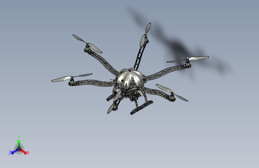 hexacopter_carbon无人机