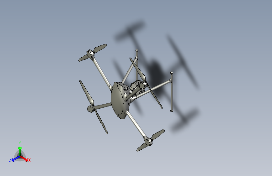 X4DroneandGimbalConcept无人机