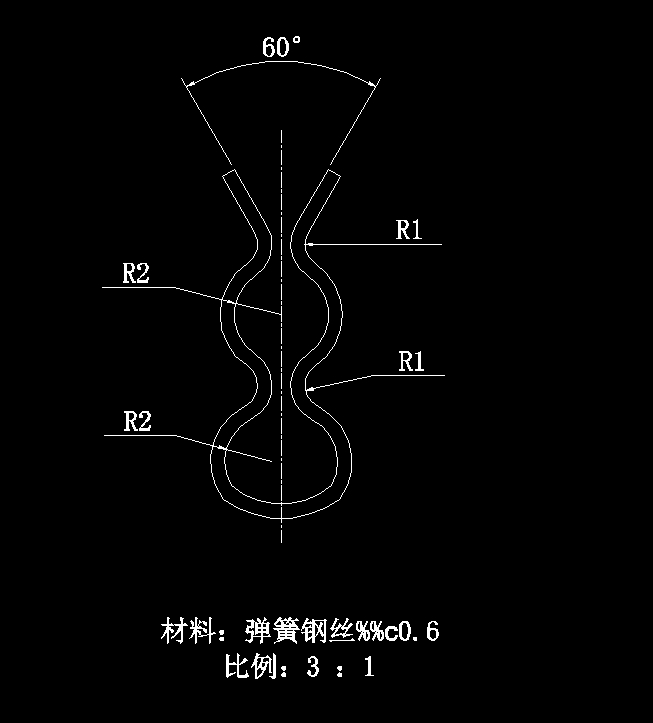 弹簧夹、钢丝夹摆动弯曲模具设计-冲压模含开题及6张CAD图