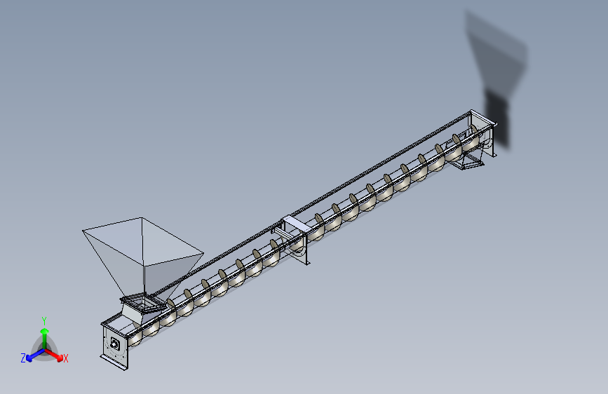300mm直径螺旋输送机