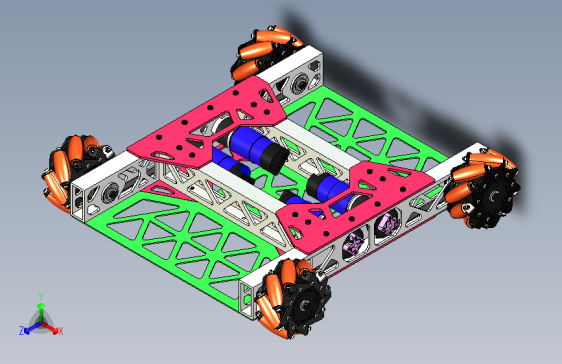 Axiom四轮macnam车底盘3D