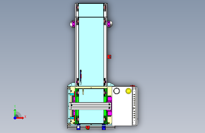 W0079-pcb上下板机三维SW 正面视图