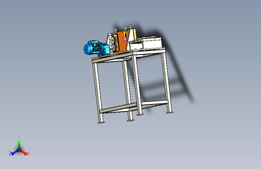 W0135-半自动弯管矫直机3D模型三维SW