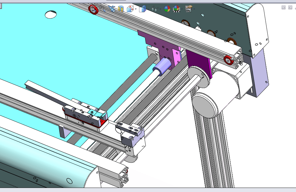 W0180-标准LL型下板机、SMT下板机L型从左到右输送PCB板设备三维SW