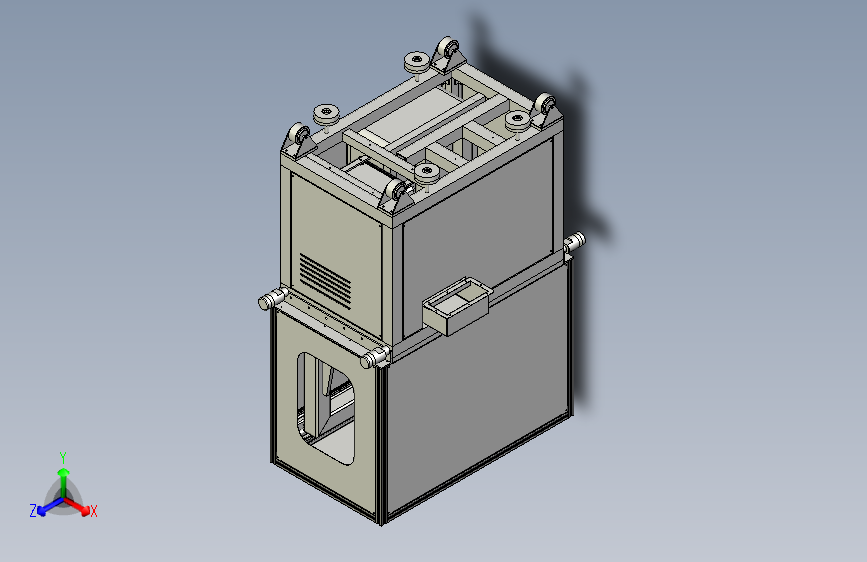 W1051-曲轴箱加工专机三维SW