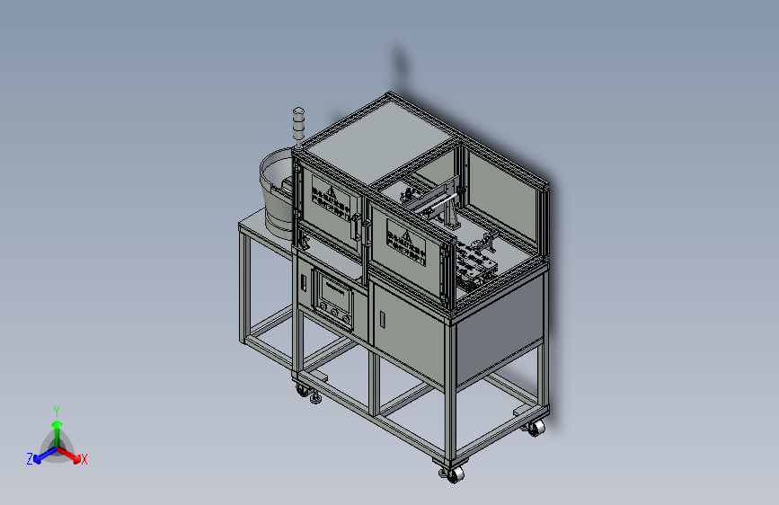 W1111-全自动螺母上料机三维SW