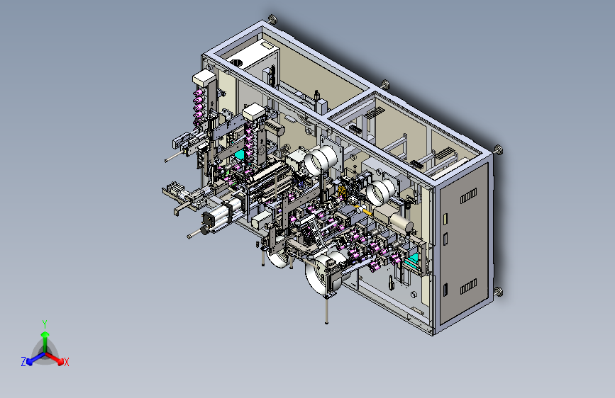 W1154-全自动直流电机组装线三维SW