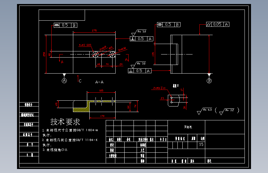 M0130-CA6140车床831004法兰盘专用夹具CAD