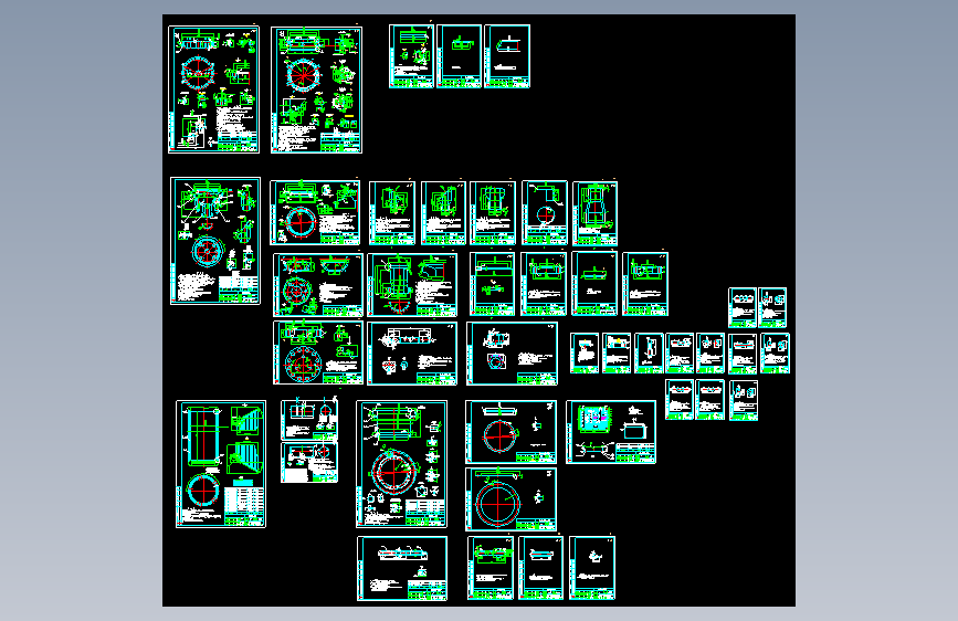 M0157-DN2400氨合成塔外壳CAD
