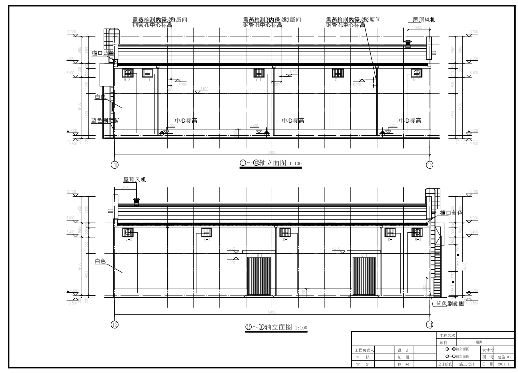 M0303-单层粮食平房仓建筑设计施工图CAD