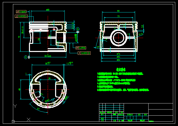 M0510-经典往复式活塞压缩机设计CAD+