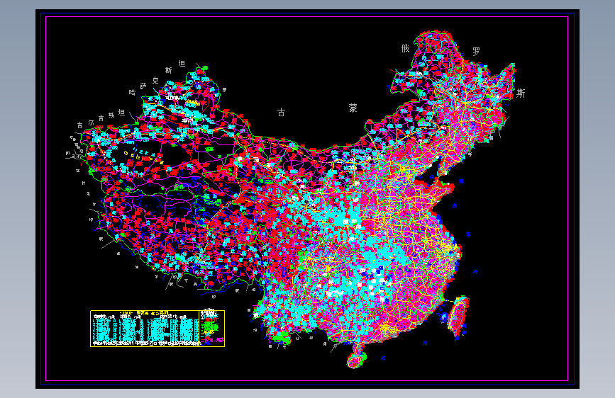 M1111-CAD版中国地图CAD+