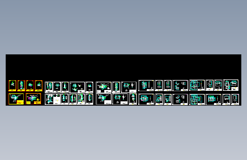 M1114-cad双螺旋输送机CAD