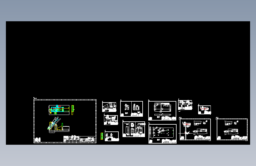 M1155-M24气动斜面加工工装CAD图纸设计