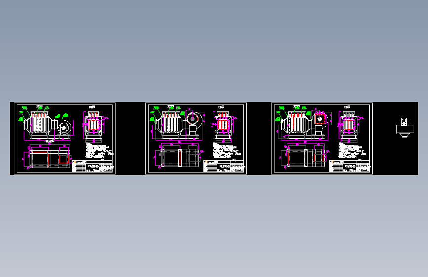 M1373-风道电加热器CAD