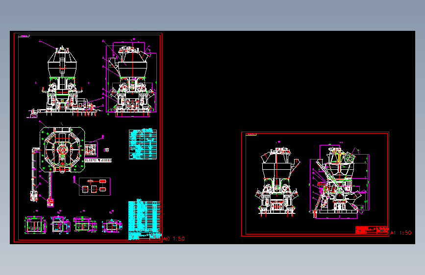 M2201-TLM50立磨总图纸