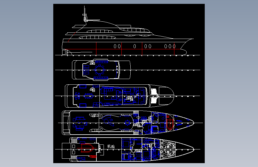 海洋船舶_交通运输_AutoCAD_模型下载 – 懒石网