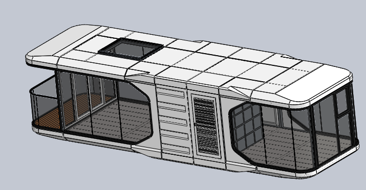 11.5米太空舱solidworks可编辑含参数模型