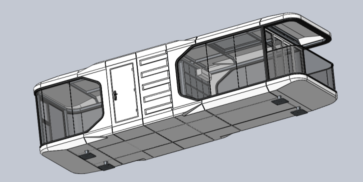 11.5米太空舱solidworks可编辑含参数模型