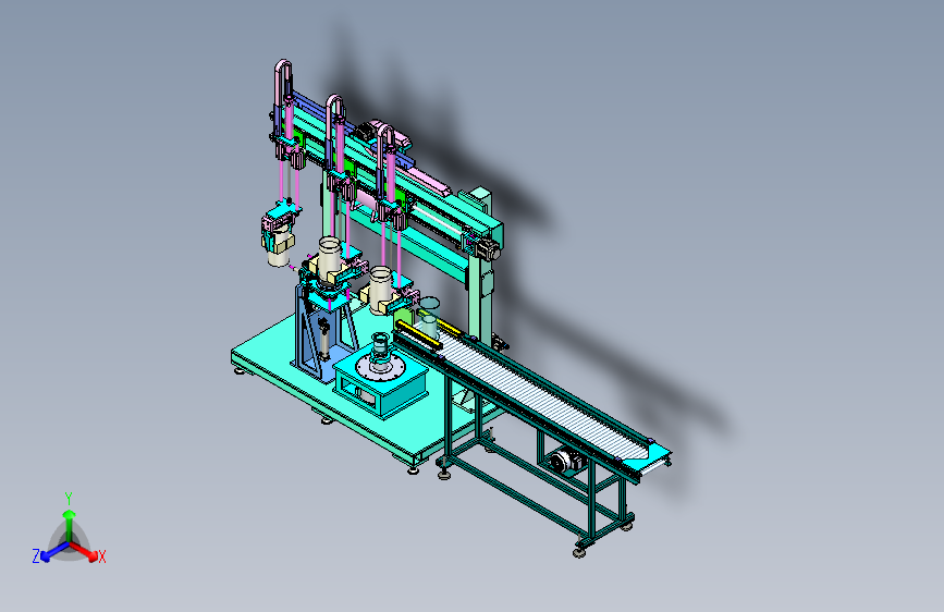 W0582-管类自动精密扩孔自动生产线三维SW