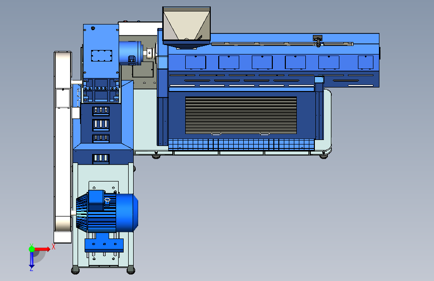 W0683-挤压机颗粒机三维SW