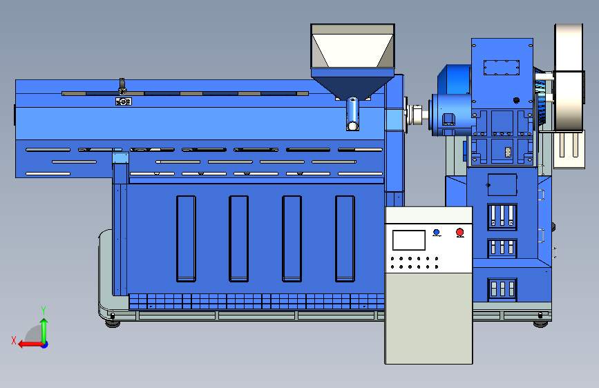 W0683-挤压机颗粒机三维SW