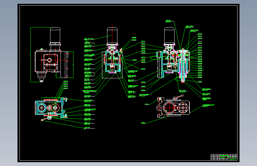 X1780-数控钻铣床全套图纸==25697=10