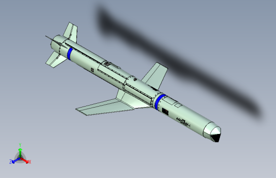 X0767-AGM-84巡航导弹三维SW2014无参