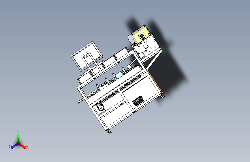 W0961-平头圆柱电池验电机三维SW