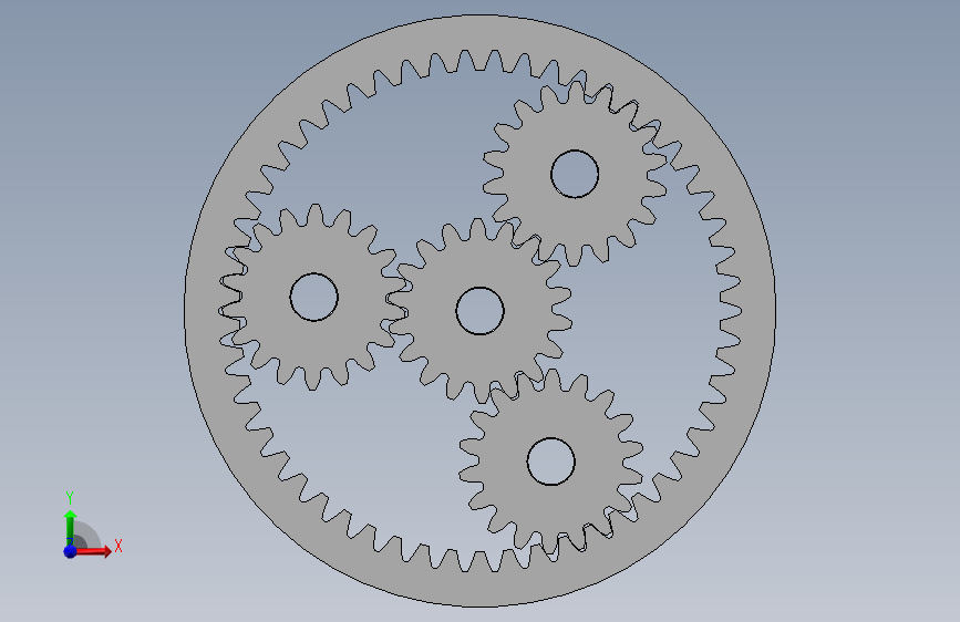 行星齿轮装置SolidWorks设计