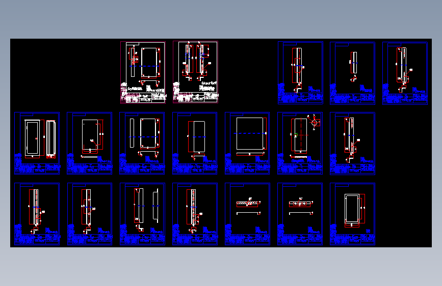 钣金 CAD图  XL-21 柜