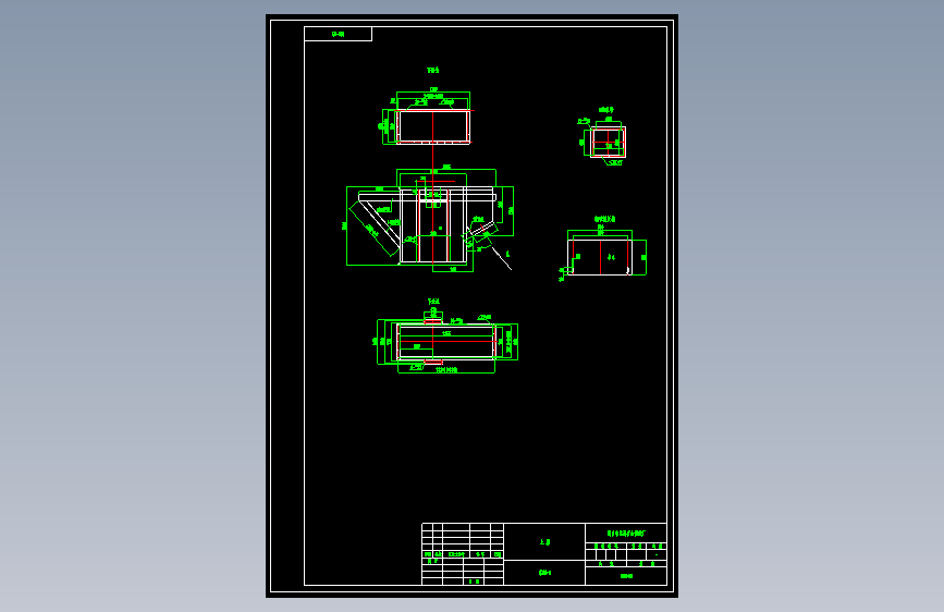 TH500斗式提升机cad