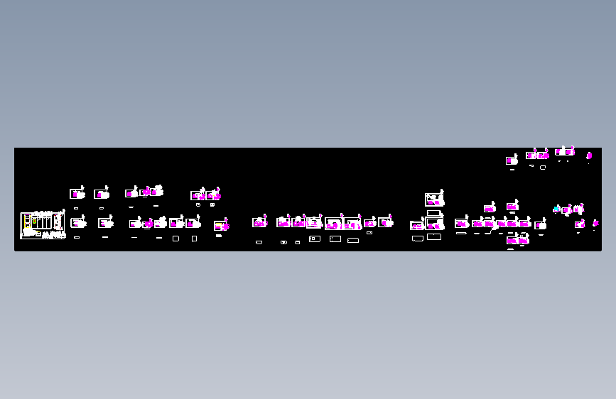 GGD柜 CAD图  GGD-800KVA-2000X800X600