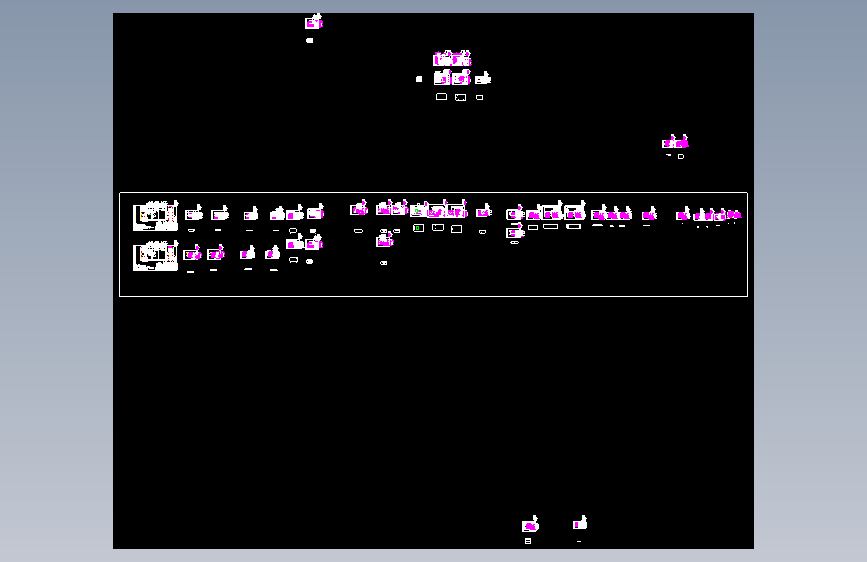 GGD柜 CAD图  GGD-630KVA-1860X800X600-4