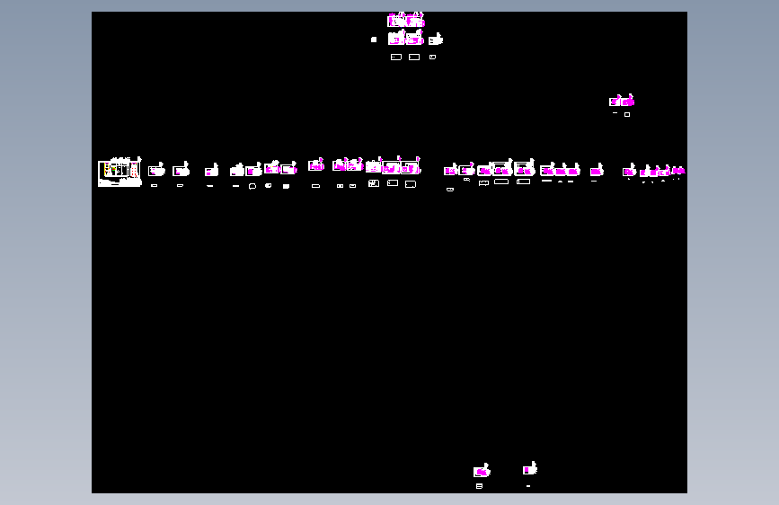 GGD柜 CAD图  GGD-630KVA-1860X800X600-3