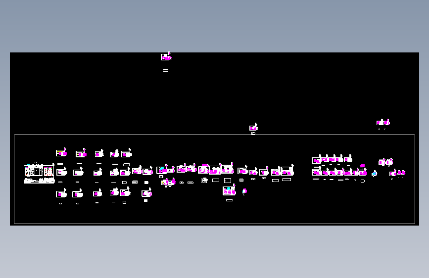 GGD柜 CAD图  GGD-630KVA-1860X800X600-2