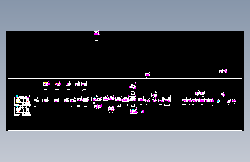 GGD柜 CAD图  GGD-630KVA-1860X800X600-1