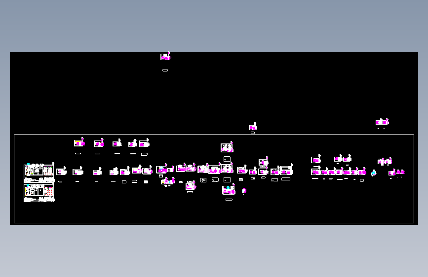 GGD柜 CAD图  GGD-630KVA-1860X600X600-2