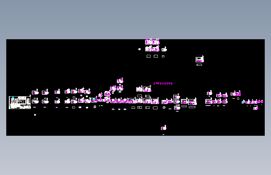 GGD柜 CAD图  GGD-50KVA-2200X1000X800-2