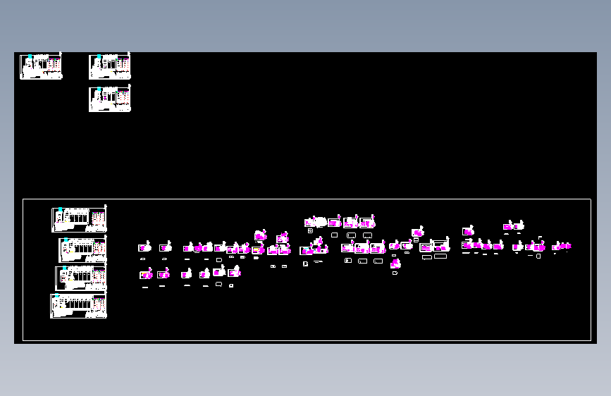 GGD柜 CAD图  GGD-50KVA-2200X100X800