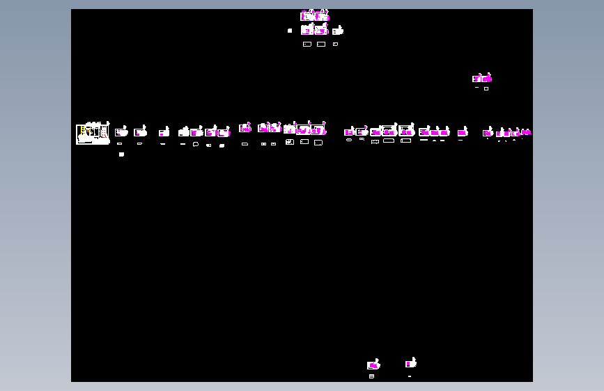 GGD柜 CAD图  GGD-50KVA-1860X800X600-1