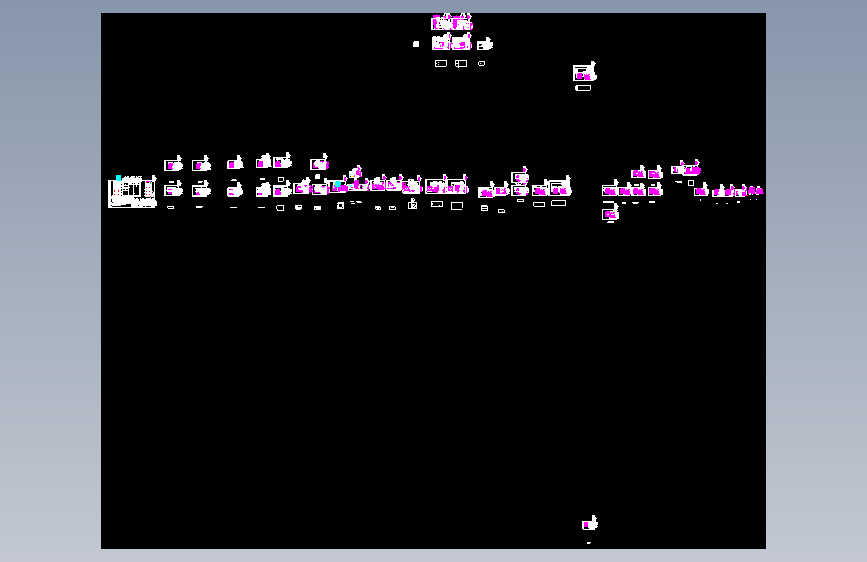 GGD柜 CAD图  GGD-50KVA-1860X800X600