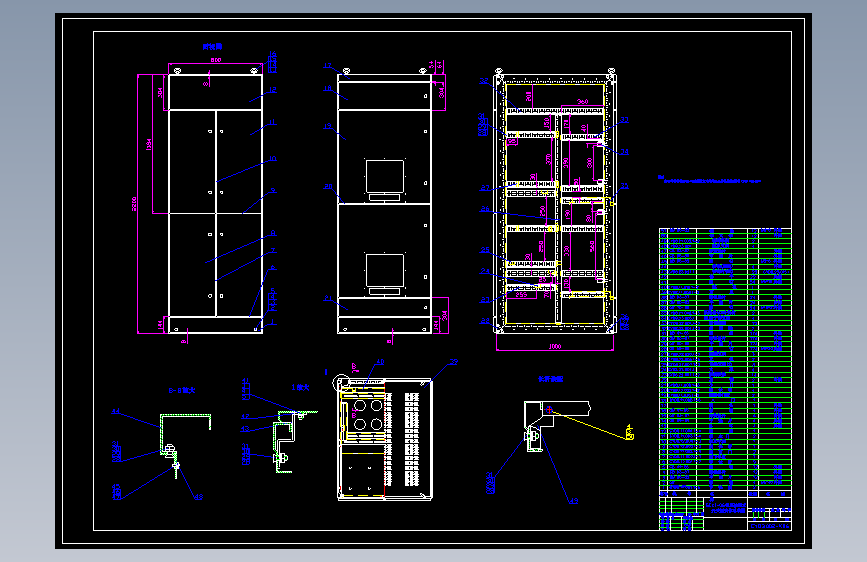 (dwg)GCK壳体 主视图