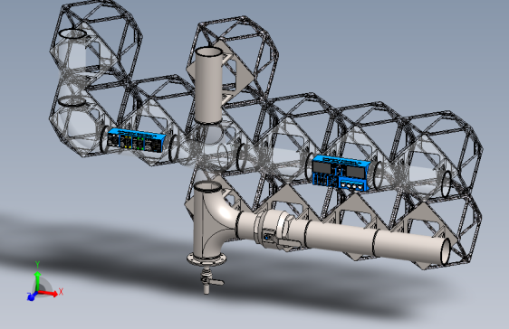 管道和电缆模块化系统3D数模图纸+Solidworks设计