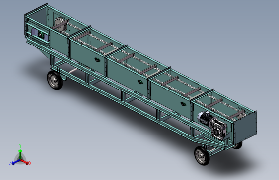 刮板输送机三维SW模型