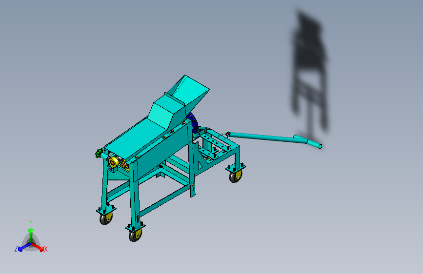 W1613-玉米粒分离器机三维SW