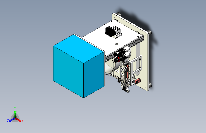 W1669-震动盘送料半自动压装机三维SW