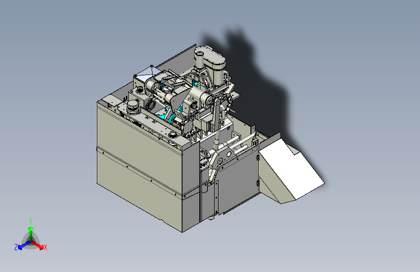 W1670-整体饮料生产线包装包装机三维SW