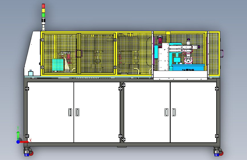 W1854-自动化线材二次加工设备三维SW