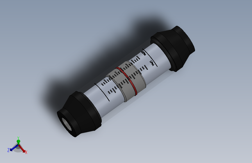 压力计仪表盘basic-inline-liquid-variable-area-flow-meter SW STP